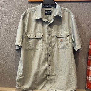 Carhartt Short Sleeved Button Down Shirt Size L